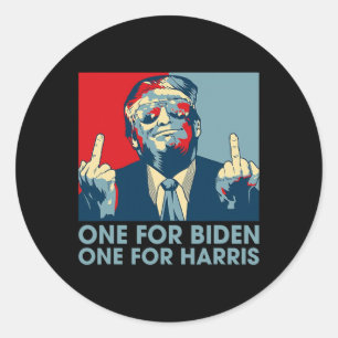 Adesivo Dedo Médio Biden Harris Fla Republicana Americana
