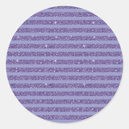 Adesivo Deep Amethyst Glitter Style Horizontal Stripes 