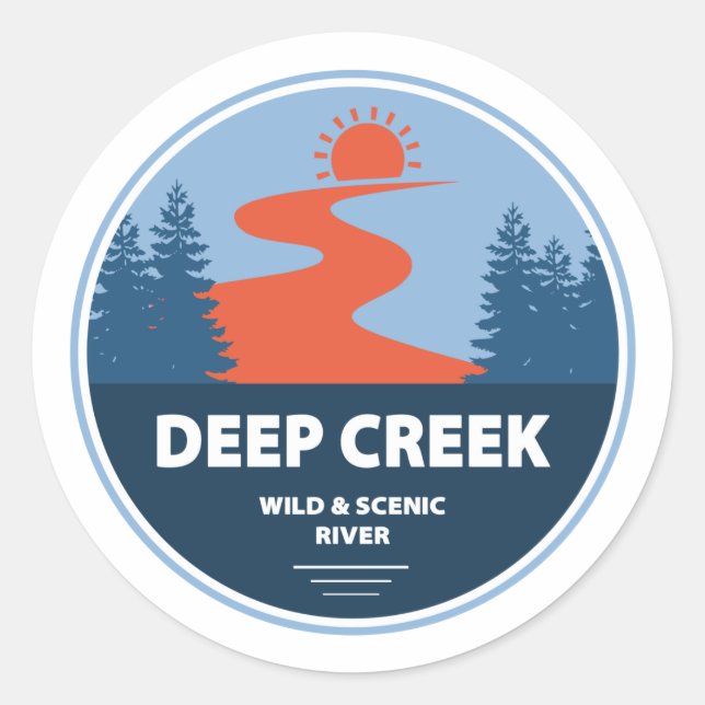 Adesivo Deep Creek Wild And Scenic River Idaho (Frente)
