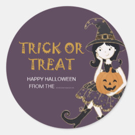 Adesivo Deep Plum | Halloween Little Witch