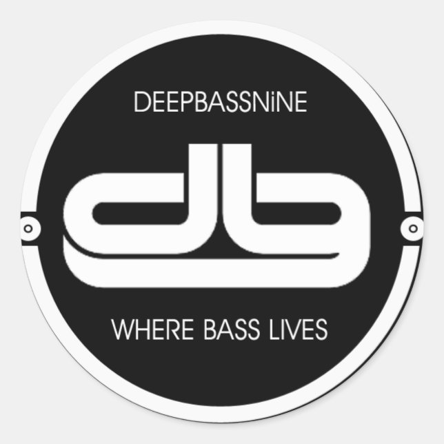 Adesivo Deepbassine, Onde Bass Vive Sticker (Frente)
