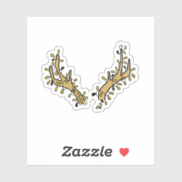Adesivo Deer Antlers e Ivy