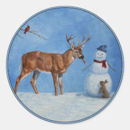 Adesivo Deer & Funny Snowman Christmas