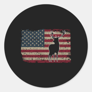 Adesivo Deer Hunting American Flag Usa Proud Hunter