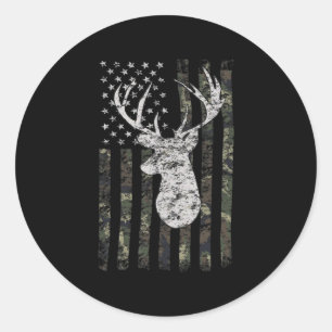 Adesivo Deer Hunting Camo American Flag