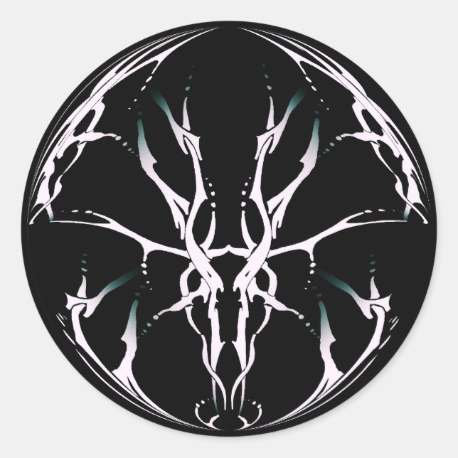 Adesivo Deer Skull Tribal Design para Caçadores de veados  (Frente)