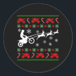 Adesivo Deer Ugly Christmas Biker Motocross Gif<br><div class="desc">Este design gráfico "Deer Ugly Christmas Biker Motorcycle Motocross Gift" é um presente perfeito para homens,  mulheres,  crianças e para todos os motocross Fans ou motociclistas que andam por aí! Também é um presente ideal no Natal ou Aniversários,  e em qualquer ocasião de doação!</div>