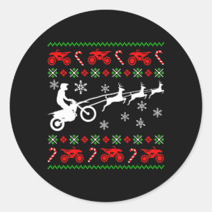 Adesivo Deer Ugly Christmas Biker Motocross Gif