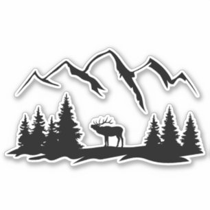 Adesivo Deer Vinyl Sticker.