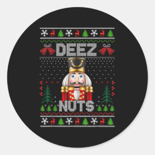 Adesivo Deez Loucos Nutcracker Camisa Engraçado Feliz Nata