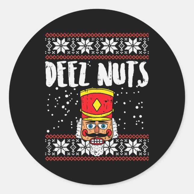 Adesivo Deez Loucos Nutcracker Divertir-se Com Um Presente (Frente)