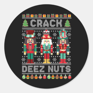 Adesivo Deez Loucos Nutcracker Divertir-se Feio Natal Nata