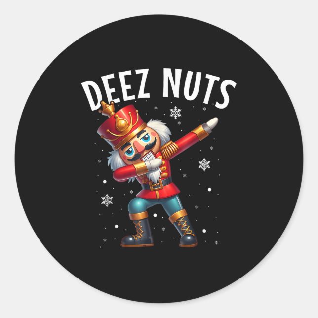 Adesivo Deez Loucos Nutcracker Nuny Men Mulheres Engraçada (Frente)