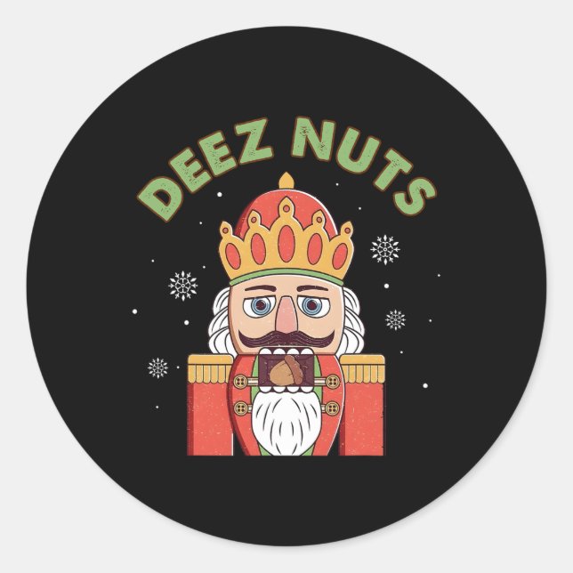 Adesivo Deez Loucos Nutcracker Nuts Men Festa de Natal P (Frente)