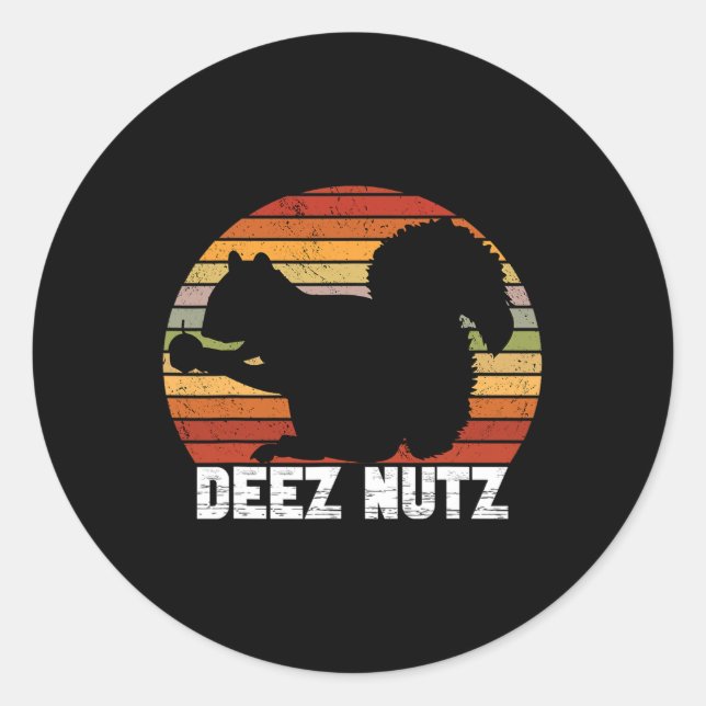 Adesivo Deez Nutz Nutcracker Squirrel Gopher Chipmunk Dees (Frente)