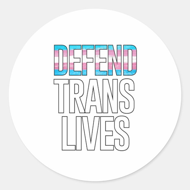 Adesivo Defenda Vidas Trans (Frente)