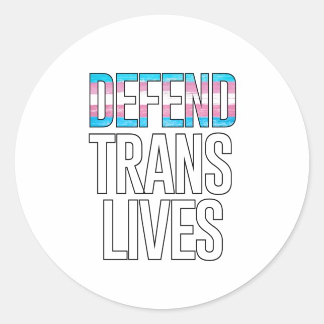 Adesivo Defenda Vidas Trans (Frente)