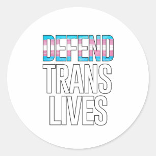 Adesivo Defender Vidas Trans