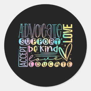 Adesivo Defensor do Amor Aceitar Ser Amável Autismo Awaren