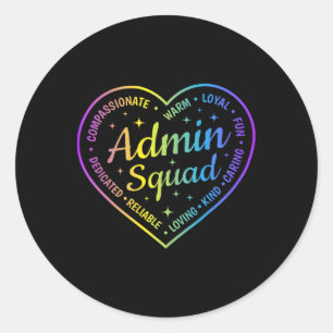 Adesivo Definição da Equipe de Administração Admin Crew In