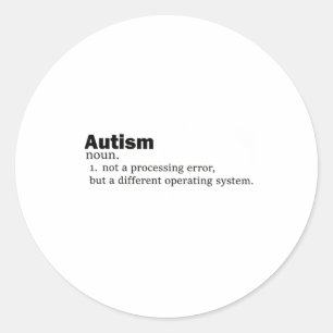 Adesivo Definição de Autismo Não é uma deficiência diferen