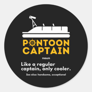 Adesivo Definição de Capitão de Pontão - Pontão de Barco E
