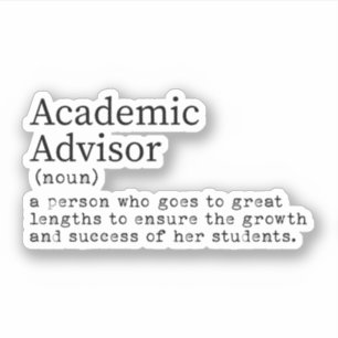 Adesivo Definição de Consultor Acadêmico Funny