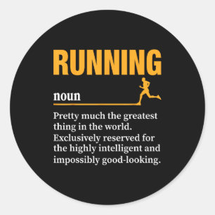 Adesivo Definição de Corrida Humor Maratona Atleta Engraça