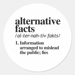 Adesivo Definição de Fatos do alternativo