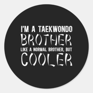 Adesivo Definição de Irmão de Taekwondo Irmão de Taekwondo