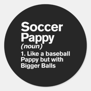 Adesivo Definição de Pappy de Futebol Engraçado Pappy Maio