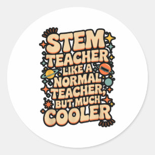Adesivo Definição de Professor STEM Engraçado Ciência Mate