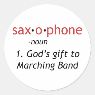 Adesivo Definição de saxofone