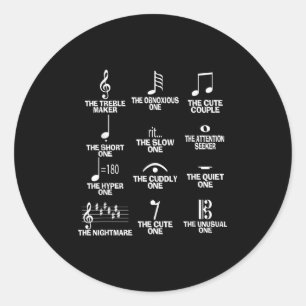 Adesivo Definição de Símbolo de Notas Musicais Humor Engra