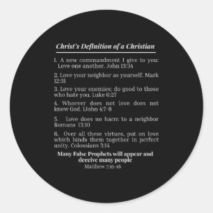 Adesivo Definição de um cristão por Cristo Versículo Bíbli