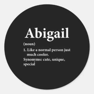 Adesivo Definição do Nome Abigail Divertido D