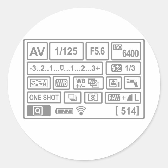 Adesivo Definição DSLR (Frente)