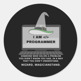 Adesivo Definição engraçada do programador