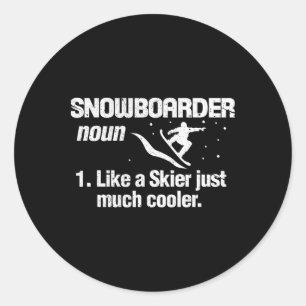 Adesivo Definição Snowboarder Significa Snowboard Snowboar