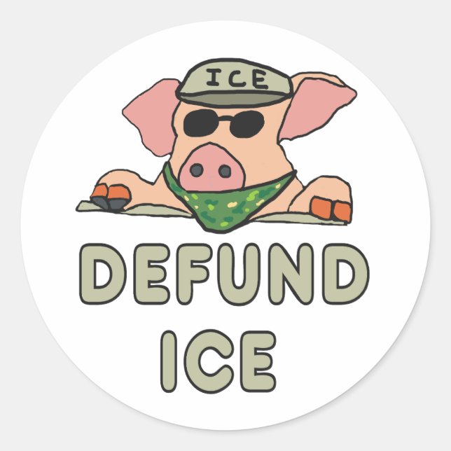 Adesivo Defund ICE (Frente)