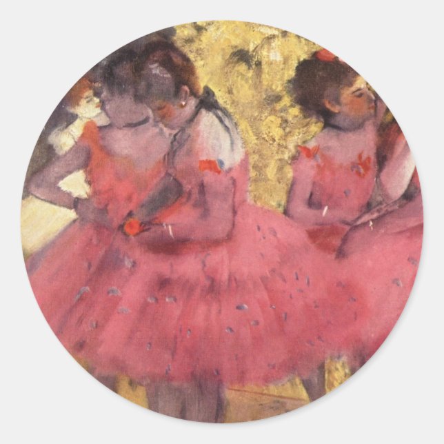 Adesivo Degas: Os Dançarinos Rosa (Frente)