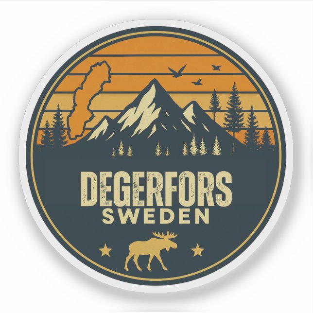 Adesivo Degerfors, Suécia Sverige (Frente)
