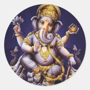 Adesivo Deidade Hindu do elefante asiático de Ganesh