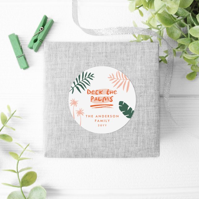 Adesivo deitar a palma da fotografia tropical moderna do n (Criador carregado)