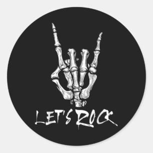 Adesivo Deixa A Banda Rock E Roll Sinal De Mão Ro