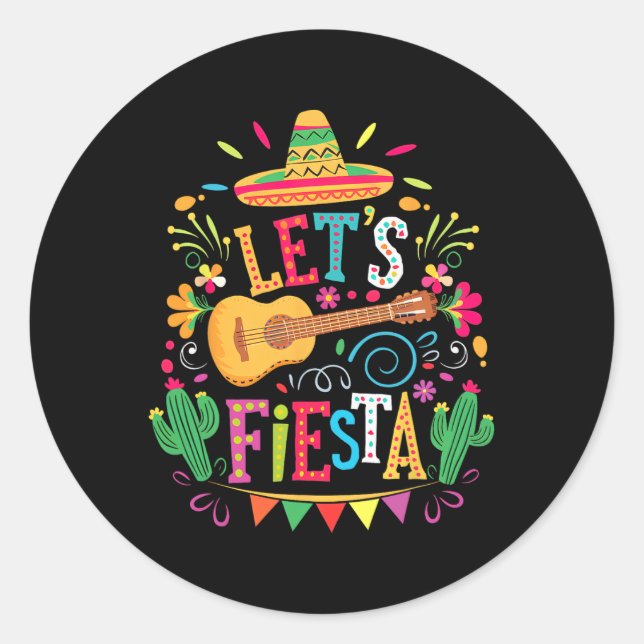 Adesivo Deixa Fiesta Família Mexicana Fiesta Squad Cinco D (Frente)