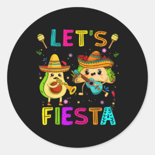 Adesivo Deixa Fiesta Taco Avocado Engraçado Cinco De Mayo 