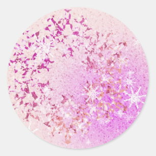 Adesivo Deixais lhe para nevar rosa