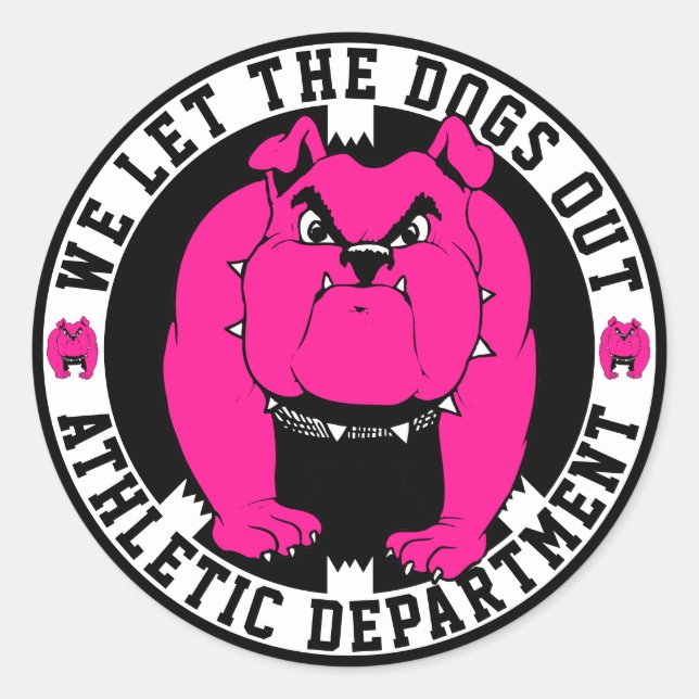 Adesivo Deixamos Os Cães Atrelados... (Frente)