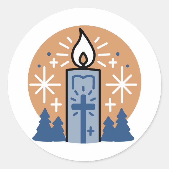 Adesivo Deixe a fé brilhar (Frente)